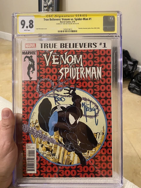 Marvel True Believers #1 Venom Vs. Spiderman Signed By Todd McFarlane. CGC 9.8