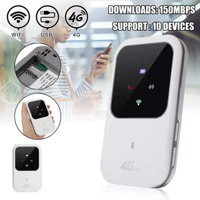 Unlocked Mobile Broadband WiFi 4G-LTE Adapter Wireless Router MiFi Hotspot