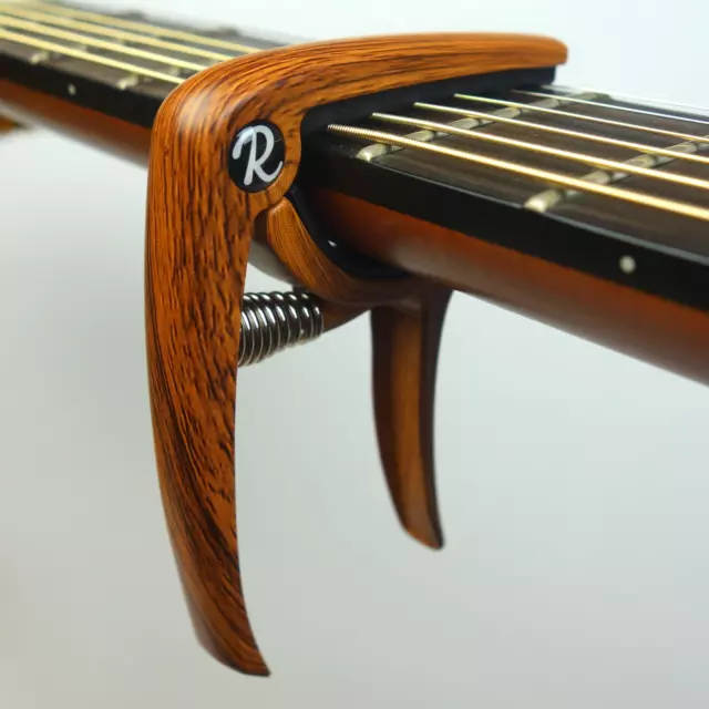 Riff Music Products Deluxe Electric/ Acoustic Guitar Trigger Capo - Wood