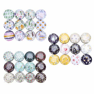 12x Metal Tin Jars Round Storage Box Case Candy Balm Ointment Containers w/Lids