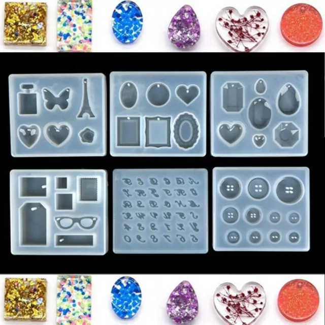 Silicone Mold Mould For DIY Resin Necklace Pendant Jewelry Making Craft Tool