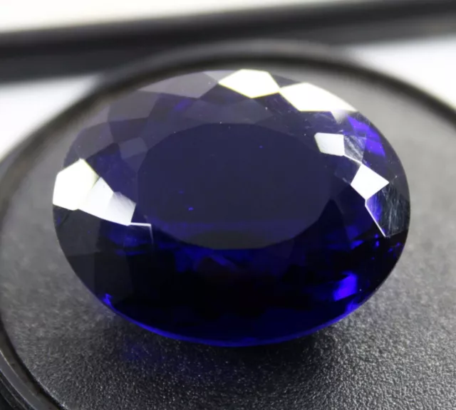 50 Ct Natural Tanzanite Loose Gemstone Deep Blue Oval Cut CERTIFIED Huge Size