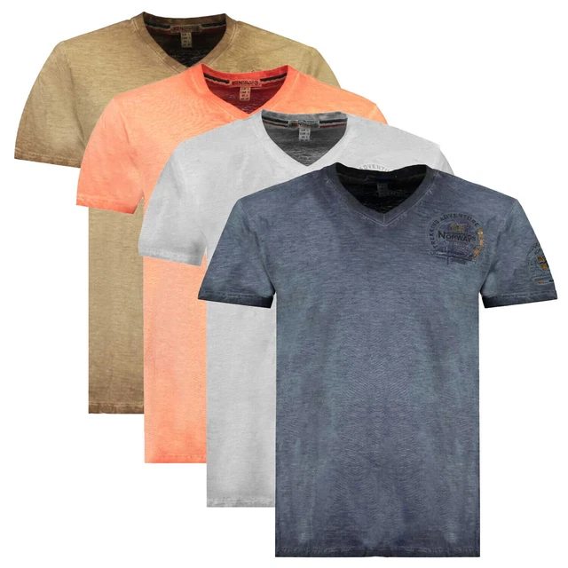 T-shirt GEOGRAPHICAL NORWAY maglia JABOOM Maniche Corte Short Sleeves Uomo