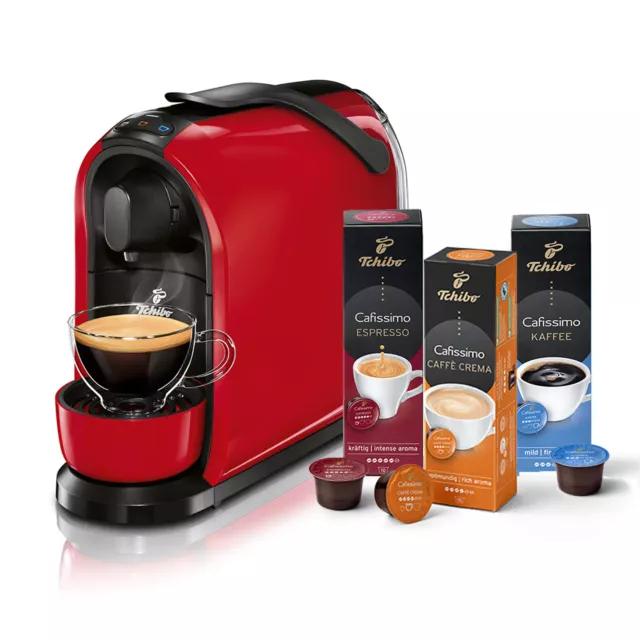 TCHIBO CAFISSIMO &amp;PURE&amp; Kaffeemaschine Kapselmaschine inkl. 30 Kapseln ...