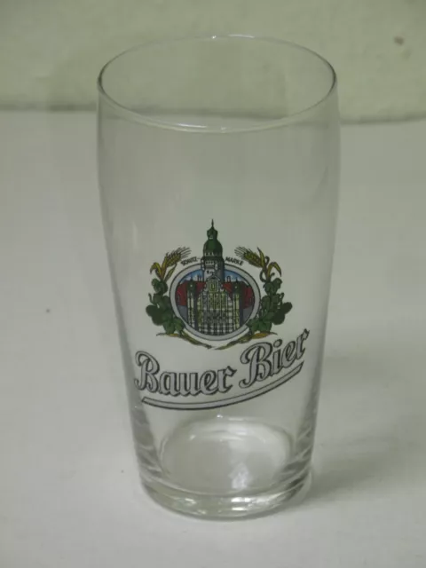 Bauer Bier - Leipzig - altes DDR Brauerei Bierglas - 0,25 l 2