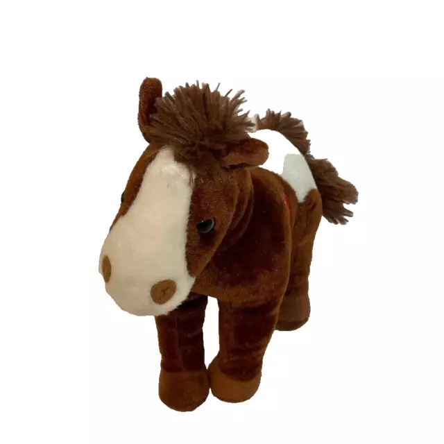 Linzy Palomino Brown Horse 9” Soft Plush With Sounds Stuffed Animal Sound Works