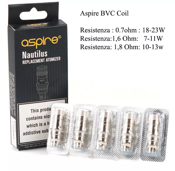 Resistenze Aspire 0.7/1.6/1.8ohm