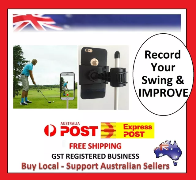 Golf Swing Holder Recorder Cell Phone Clip Holder Training Aid Trainer Practice