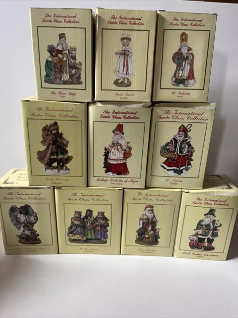 International Santa Claus Collection Lot of 10 in the original boxes 90’s