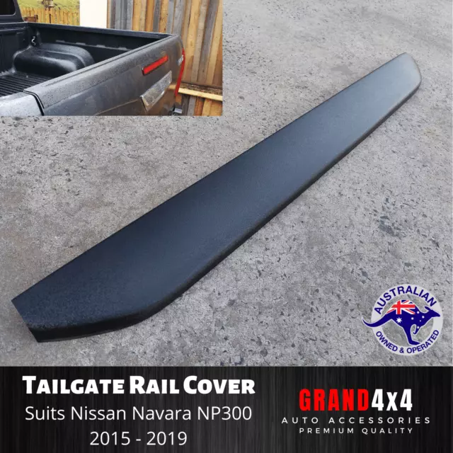 Tailgate Cover Cap Trim Guard Matte Black for Nissan Navara NP300 2015 - 2019