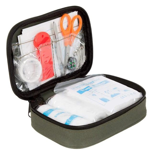 Erste Hilfe Set Faith Aid Kit 14 teilig mit Tasche Outdoor Angel Camping Verband