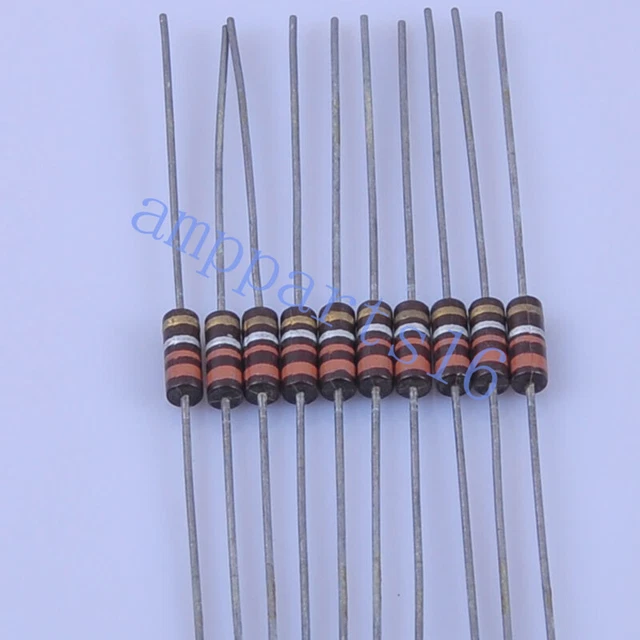 10pcs Carbon Composition Resistor Vintage 0.5W 0.33R 0.33ohm +-20%