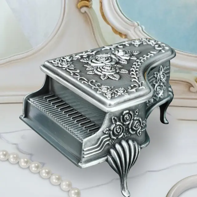 5 pièces Petite boîte ruban Bowknot bijoux cadeau mariages anniversaire  blanc (8cm)