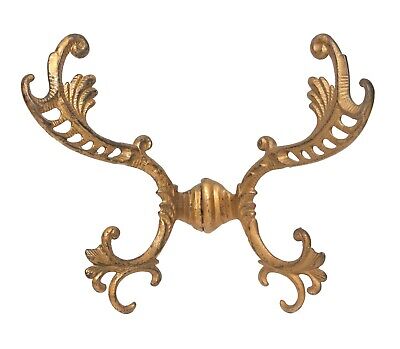 Ornate French Cast Iron Double Hall Tree Hook
