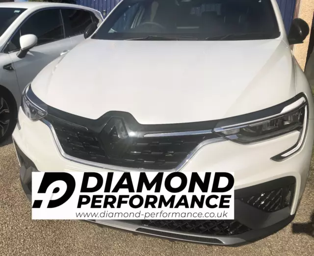 GLOSS BLACK badge logo COVERS for Renault Arkana 2019-2023 (front & rear) pair