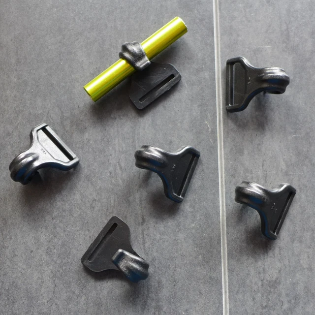 Zeltstangenclips - Top Qualität - bis zu 9 mm Stangen - Campingzelt - 6er Pack 4