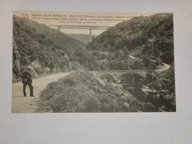 CPA 63 SIOULE Valley - Bridge and Viaduct of Fades