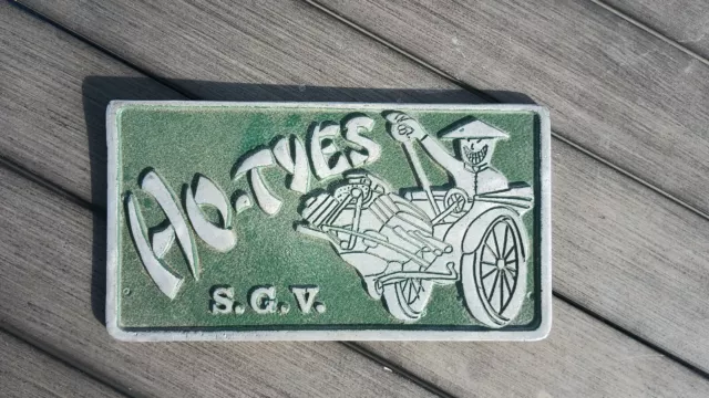 CAR CLUB PLAQUE  Edelbrock Holley Cragar Hot Rod Rat Fink LS1 AC Delco Corvette