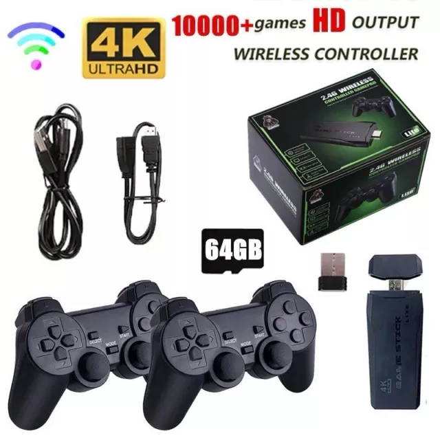 Gaúcha Distribuidora de Informática - VIDEO GAME RETRO 10.000 JOGOS 2  CONTROLES SEM FIO 4K HDMI LEY-1593 - LEHMOX