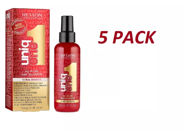 REVLON Uniq One All in 1 Hair Treatment 5 oz (5 Pack)