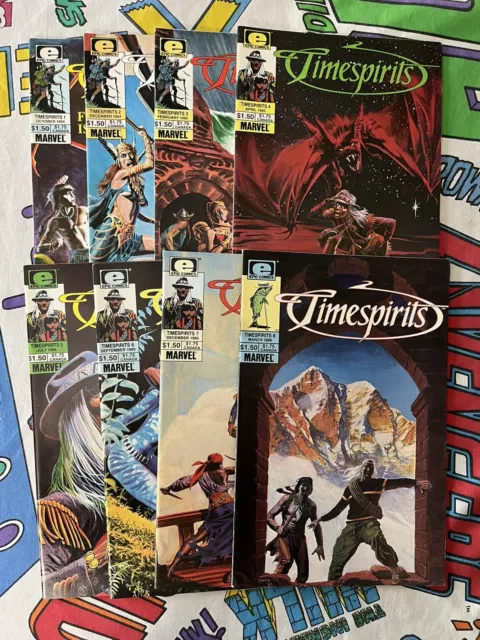 Timespirits 1 2 3 4 5 6 7 8  1985 1st App Avatar Character Tom Yeates Covers
