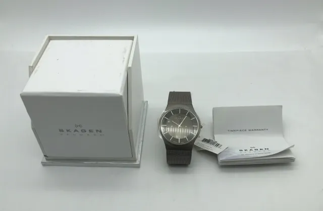 Skagen Denmark Men's Titanium Quartz Watch 803XLTTM NWT