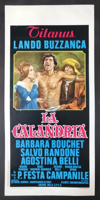 CINEMA-locandina poster LA CALANDRIA Buzzanca, Belli, Bouchet, CAMPANILE