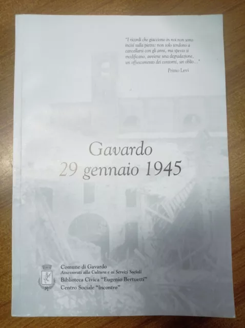 Libretto Gavardo 29 Gennaio 1945. Anno 2006