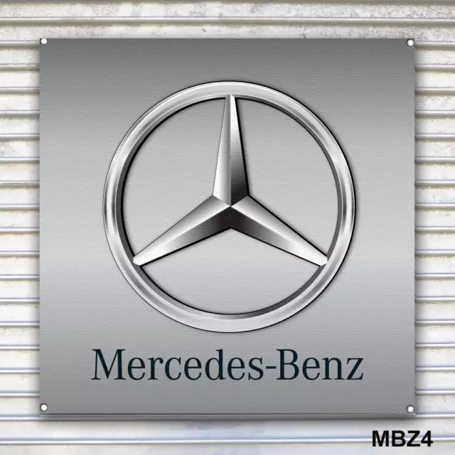 Mercedes Benz Banner Sign Wall Art