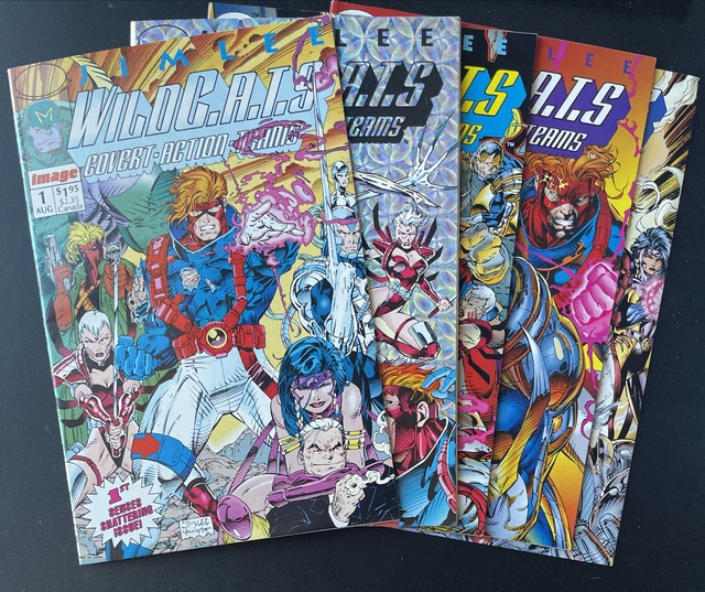 WildC.A.T.S #1 #2 #3 #4 #5 1st Appearance Wildcats! 1st Prismatic Cover! Jim Lee
