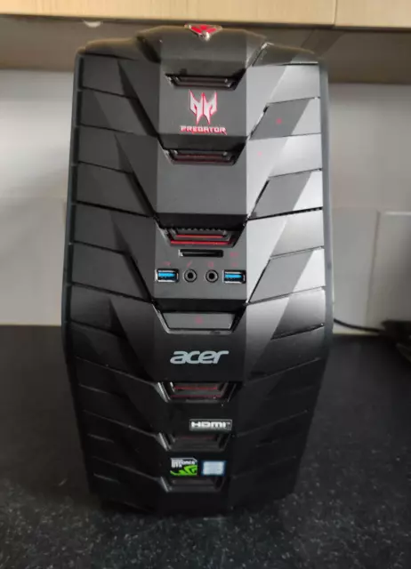 ACER PREDATOR G3 GTX 1070 i5-7400 8GB RAM 2 TB HDD WIN 10 GAMING PC VR READY