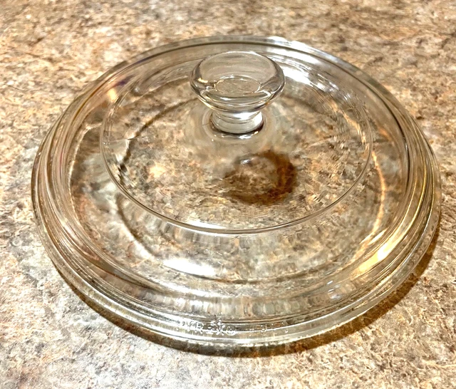 PYREX P81-C CLEAR Glass Lid Casserole Dish Bowl REPLACEMENT ONLY 5 ...