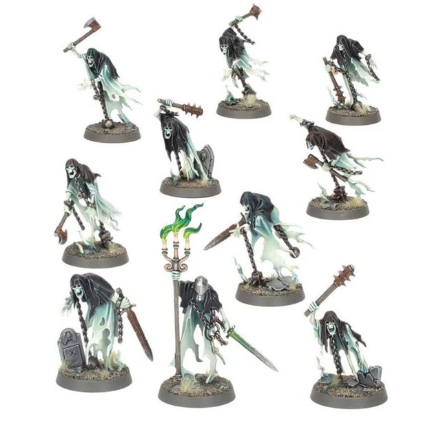 10 Chainrasp Warhammer AOS Nighthaunt - Figurines Plastique, Occasion