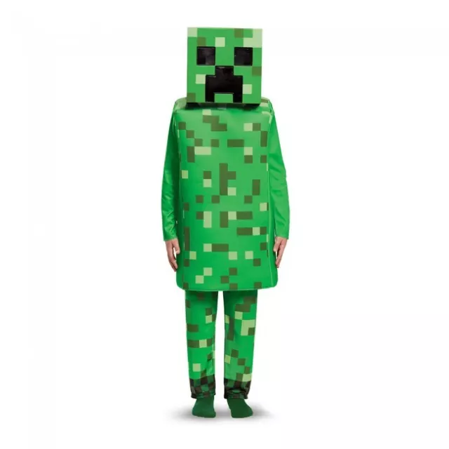 DISGUISE MINECRAFT CREEPER Video Gioco Maschera Top Bambini