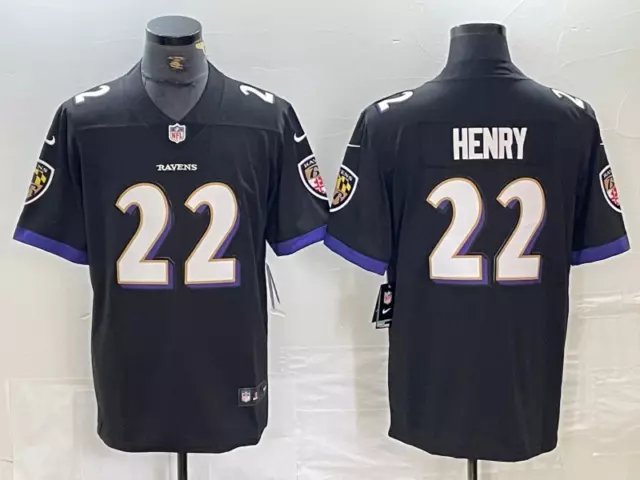 FREESHIP - Derrick Henry #22 Baltimore Ravenss 2024 Stitched Football Shirt Fan