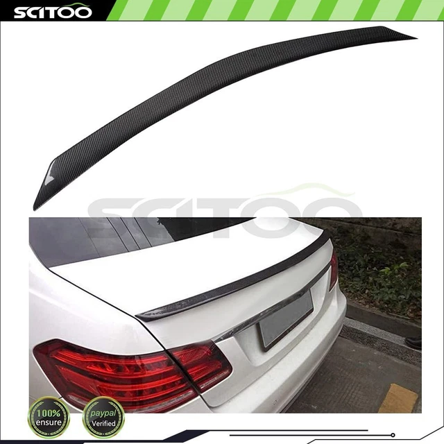 Rear Trunk Lid Spoiler For 2010-2016 Mercedes Benz W212 E-Class Sedan CF