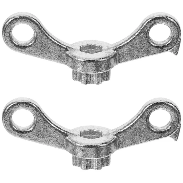 Lot De 2 Capuchons De Manivelle Vélo + Outil - Compatible Shimano Deore/XT/SLX/XTR - Young Wolf