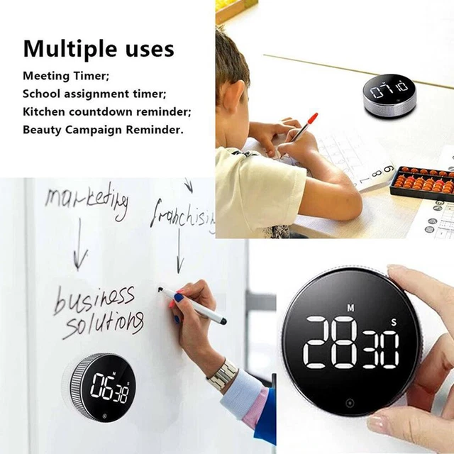 Temporizador digital LED magnético yoga cuenta regresiva temporizador de cocina cocina cocina P1V1