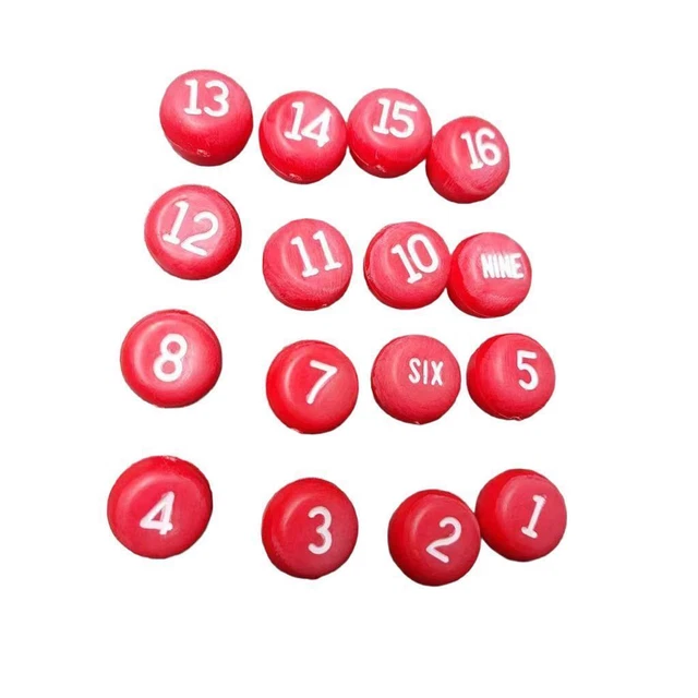 TALLY BALLS BILLIARDS Number Dice for Kelly Pool Pea Pool Billiard £6. ...