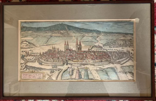 Halberstadt Original Kupferstich Braun-Hogenberg 1581