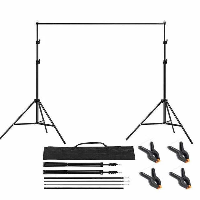 BACKDROP STAND KIT 2x3m Adjustable Photography Green Screen Stand