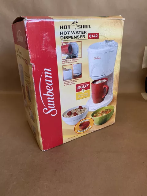 SUNBEAM HOT SHOT Hot Water Dispenser - Model 3211 With Box Excellent  Condition $54.99 - PicClick