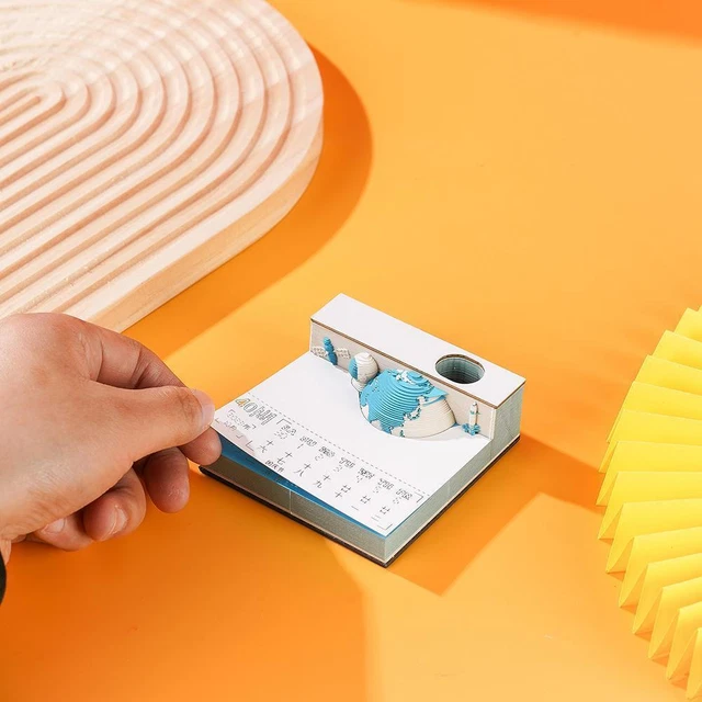 3D NOTEPAD PAPERWILL Earth 3D Calendar 3D Memo Christmas Notes Paper