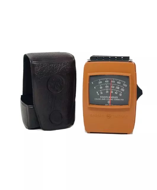 GE General Electric Vintage Light Meter 1960 Type-214 with Case