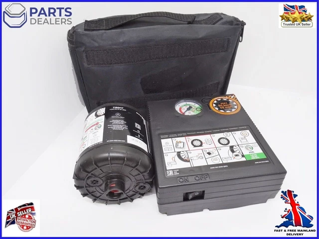 BMW Genuine Tire Mobility Kit – Inflator Compressor With Sealant – 52204800 – Best By 09/2027