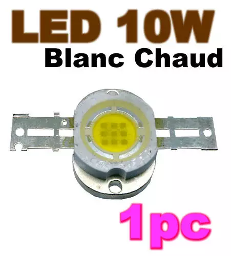 185# LED de puissance 10W  blanc chaud  1pc    700LM