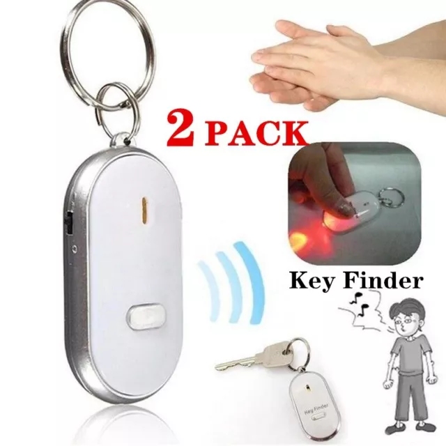 Porte Trouver Clef Anti Perte Keyfinder avec Signal Sonore Bip LED Integre  Rouge