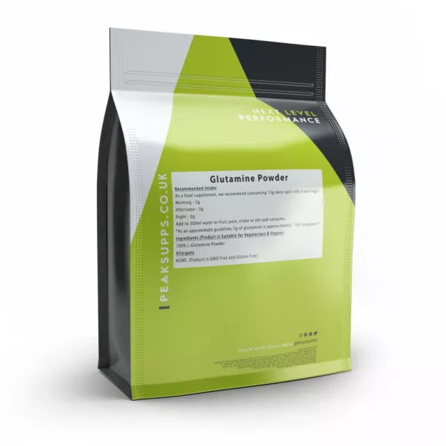 Poudre de glutamine - L-Glutamine pure récupération acides aminés - Végétalien 3