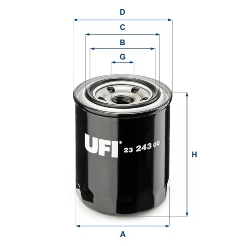 Filtro Olio UFI 2330300, Compatibile Con FIAT, FORD, CITRO&Euml;N, CLAAS, RENAULT