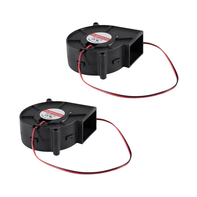 3Pcs 75mm x 30mm DC 12V 0.36A 2Pin Computer PC Blower Cooling Fan N8D6